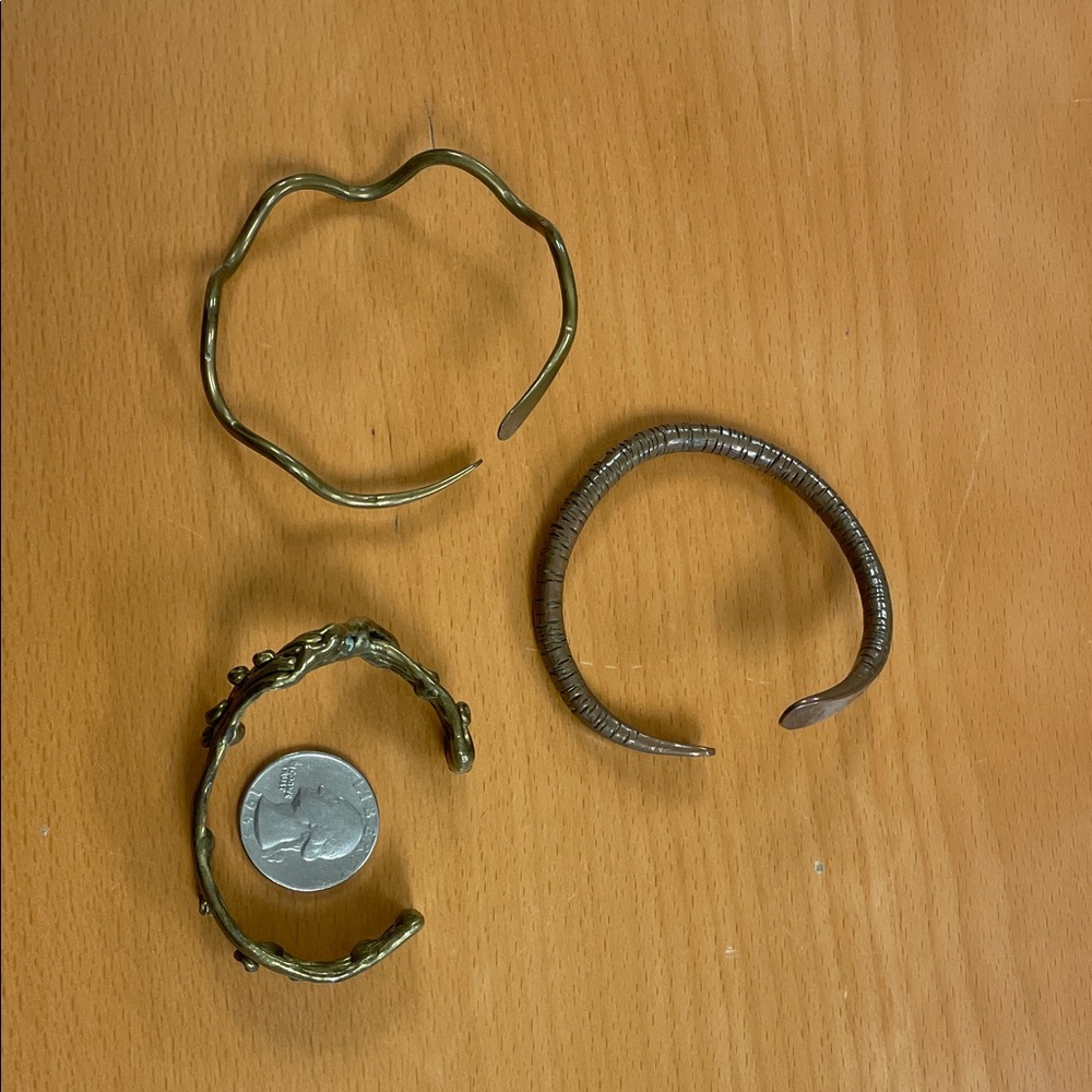 Source Unknown Brown And Gold Bracelets Set - image 2